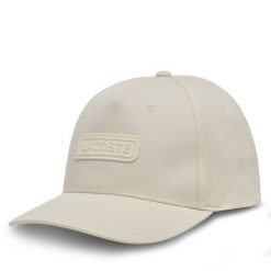 Czapka z daszkiem Lacoste. Brązowe czapki Lacoste, bez wzorów. Za 149.99 zł.