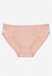 Różowe Bawełniane Majtki Figi o Klasycznym Fasonie Venalice. Czerwone figi Renee, l, z aplikacjami, z bawełny. Za 9.99 zł.