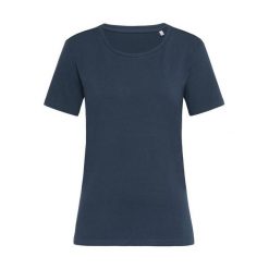 Koszulka Damska Claire Crew Neck Relaxed Fit T-shirt. Niebieskie t-shirty STEDMAN, s, bez wzorów, bez kołnierzyka, bez ramiączek. Za 71.99 zł.