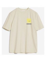 Armedangels Koszulka "Tarjaa Smile" w kolorze beżowym rozmiar: L. Brązowe bluzki ARMEDANGELS, l, bez wzorów, z bawełny, bez kołnierzyka, bez ramiączek. Za 130.50 zł.