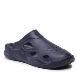 Klapki Champion. Niebieskie klapki Champion, bez wzorów, bez obcasa. Za 99.99 zł.