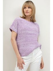 Josephine & Co Sweter w kolorze fioletowym rozmiar: S. Różowe swetry Josephine & Co, s, bez wzorów, ze splotem, bez ramiączek. Za 169.67 zł.