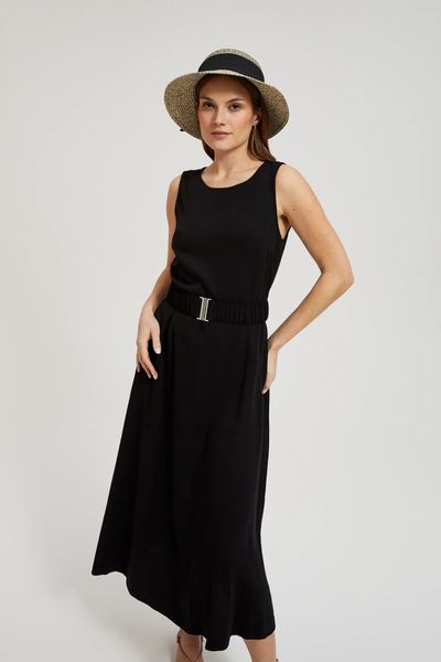 Kapelusz z kokardą czarny. Czarne kapelusze MOODO, bez wzorów. W wyprzedaży za 23.99 zł.