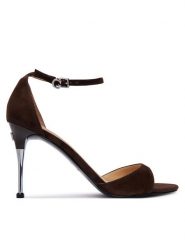 Guess Szpilki FLTSEE SUE03 Brązowy. Brązowe szpilki Guess, z aplikacjami, ze skóry, bez obcasa, na szpilce, bez zapięcia. Za 674.99 zł.