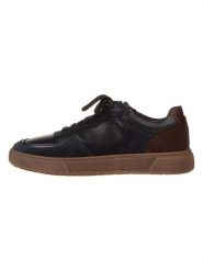 Tamaris Skórzane sneakersy w kolorze granatowym rozmiar: 43. Niebieskie trampki Tamaris, bez wzorów, bez zapięcia. Za 145.26 zł.