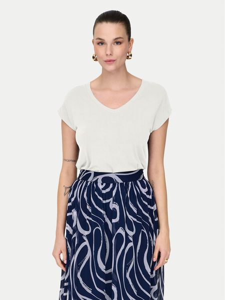 ONLY T-Shirt Rilla 15315776 Biały Regular Fit. Białe t-shirty Only, m, bez wzorów, z wiskozy, bez kołnierzyka, bez ramiączek. Za 58.99 zł.