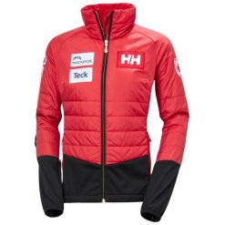 Damska ocieplana kurtka narciarska Helly Hansen World Cup. Czerwone kurtki narciarskie Helly Hansen, bez wzorów, bez kaptura, narciarskie. Za 1,133.50 zł.