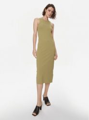 Weekend Max Mara Sukienka codzienna Astoria 2415321022 Zielony Slim Fit. Zielone sukienki Weekend Max Mara, na co dzień, s, bez wzorów, z wiskozy, bez kołnierzyka, bez ramiączek, proste. Za 509.99 zł.