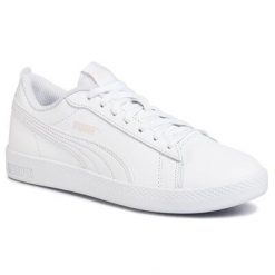 PUMA SMASH WNS V2 L 36520819 Biały. Białe obuwie sportowe Puma, ze skóry ekologicznej, bez zapięcia. Za 199.99 zł.