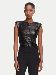 Rinascimento Body CFC0130361003 Czarny Slim Fit. Czarne body Rinascimento, xl, bez wzorów, z syntetyku. Za 524.99 zł.
