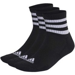 Skarpety adidas 3-Stripes Cushioned Sportswear Mid-Cut Socks 3 P. Białe skarpety Adidas, bez wzorów. Za 49.09 zł.