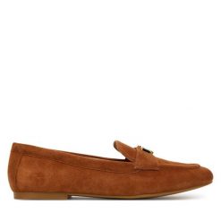 Lordsy LAUREN RALPH LAUREN. Brązowe lordsy Lauren Ralph Lauren, bez wzorów, bez obcasa, bez zapięcia. Za 629.99 zł.