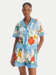 Seafolly Koszula Viva Vacation 55668-TO Błękitny Regular Fit. Niebieskie koszule Seafolly, s, bez wzorów, z wiskozy, bez kołnierzyka, bez ramiączek. Za 359.99 zł.