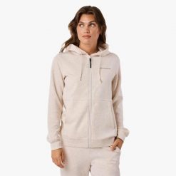 Bluza Trening Kobieta Move Szybkoschnący. Czarne bluzy SWEDEMOUNT, l, bez wzorów, z materiału, z kapturem. Za 179.99 zł.