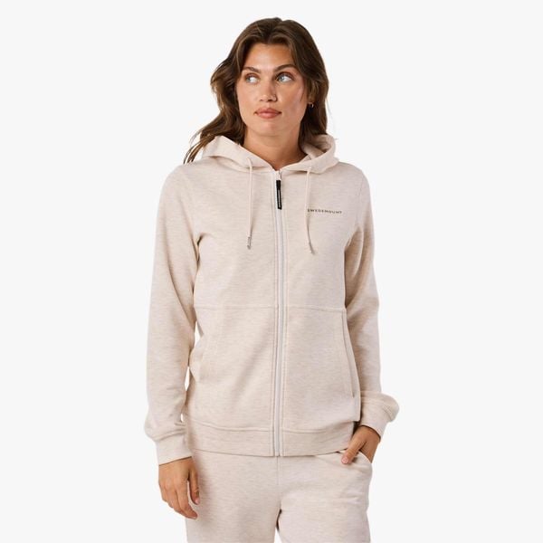Bluza Trening Kobieta Move Szybkoschnący. Brązowe bluzy SWEDEMOUNT, l, bez wzorów, z materiału, z kapturem. Za 169.99 zł.