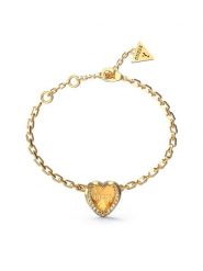 Guess Bransoletka JUBB0460 7JW Złoty. Żółte bransoletki Guess, metalowe. Za 179.99 zł.