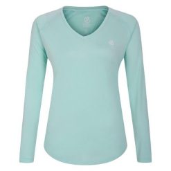 Koszulka sportowa z długim rękawem damska Discern. Zielone koszulki sportowe Dare 2b, bez wzorów, bez ramiączek, trekkingowe. W wyprzedaży za 109.80 zł.