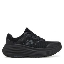 Buty do biegania Skechers. Czarne obuwie sportowe Skechers, bez zapięcia, do biegania. Za 279.99 zł.