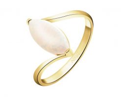 Złoty pierścionek z opalitem. Żółte pierścionki Apart, złote. Za 1,899.00 zł.