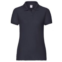 Koszulka Polo Damska. Niebieskie koszulki polo FRUIT OF THE LOOM, s, bez wzorów, bez kołnierzyka, bez ramiączek. Za 78.99 zł.
