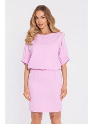 Made of emotion Sukienka w kolorze jasnoróżowym rozmiar: XXL. Różowe sukienki Made Of Emotion, xxl, bez wzorów, bez kołnierzyka, bez ramiączek, mini. Za 254.99 zł.