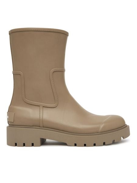 Calvin Klein Jeans Kalosze Mid Rainboot Rubber YW0YW02004 Brązowy. Brązowe kalosze Calvin Klein Jeans, bez wzorów, z jeansu. Za 439.99 zł.