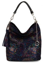 Mia Tomazzi Skórzana torebka w kolorze czarnym - 28 x 31 x 15 cm rozmiar: onesize. Czarne torby na ramię Mia Tomazzi, z aplikacjami, z materiału, na ramię, bez dodatków. Za 312.58 zł.