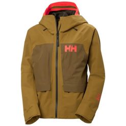 Damska kurtka narciarska Helly Hansen Emiko Shell. Brązowe kurtki narciarskie Helly Hansen, bez wzorów, bez kaptura, narciarskie. Za 1,344.00 zł.