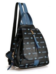 Lucky Bees Plecak w kolorze granatowo-czarnym - 30 x 35 x 13 cm rozmiar: onesize. Czarne plecaki Lucky Bees, bez wzorów, z materiału. Za 118.84 zł.