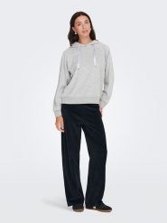 JDY Bluza "Vida" w kolorze jasnoszarym rozmiar: L. Szare bluzy JDY, l, bez wzorów, z bawełny, z kapturem. Za 75.99 zł.