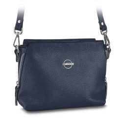 Listonoszka skórzana BETLEWSKI TWB-DOL-10 granatowa. Białe torebki klasyczne Betlewski, bez wzorów, ze skóry, małe, bez dodatków. Za 229.00 zł.