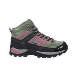 Buty turystyczne damskie CMP Rigel Mid WP. Czarne trekkingi CMP, trekkingowe. W wyprzedaży za 399.99 zł.