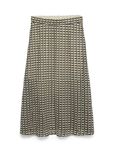 Vero Moda Spódnica w kolorze beżowo-czarnym rozmiar: XS. Brązowe spódnice Vero Moda, xs, bez wzorów, midi. Za 133.60 zł.