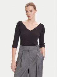 Weekend Max Mara Bluzka Oceano 2525366031 Czarny Slim Fit. Czarne bluzki Weekend Max Mara, m, bez wzorów, z wiskozy, bez kołnierzyka, bez ramiączek. Za 929.99 zł.
