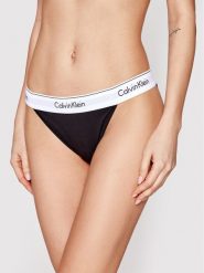 Calvin Klein Underwear Figi klasyczne Tanga 000QF4977A Czarny. Czarne figi Calvin Klein Underwear, xl, bez wzorów, z bawełny. Za 79.99 zł.