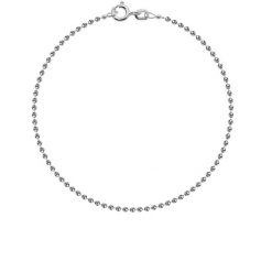 Bransoletka łańcuszek kulki posrebrzana. Bransoletki Lilou, posrebrzane. Za 79.00 zł.