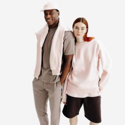 Bluza okrągły dekolt unisex Elementals. Czerwone bluzy DECATHLON, xs, bez wzorów, z bawełny, bez kaptura. Za 149.99 zł.