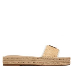 Espadryle LAUREN RALPH LAUREN. Brązowe espadryle Lauren Ralph Lauren, bez wzorów, bez obcasa, bez zapięcia. Za 639.99 zł.