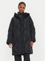 Weekend Max Mara Płaszcz zimowy Guelfo 2425496092 Czarny Regular Fit. Czarne płaszcze Weekend Max Mara, na zimę, bez wzorów, z syntetyku, bez kaptura. Za 2,169.00 zł.