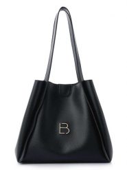 Lucky Bees Torebka "Loretta" w kolorze czarnym - 34 x 30 x 15 cm rozmiar: onesize. Czarne torby na ramię Lucky Bees, bez wzorów, z materiału, na ramię, bez dodatków. Za 135.17 zł.