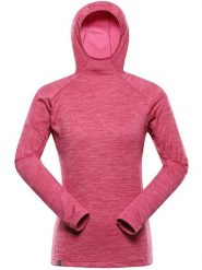 Alpine Pro Bluza polarowa "Rolta" w kolorze różowym rozmiar: XXL. Różowe bluzy Alpine Pro, xxl, bez wzorów, z materiału, z kapturem. Za 179.22 zł.