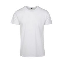T-shirt Unisex Dla Dorosłych Basic. Białe t-shirty BUILD YOUR BRAND, xl, bez wzorów, bez kołnierzyka, bez ramiączek. Za 70.99 zł.