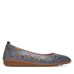 Baleriny Pikolinos. Niebieskie baleriny Pikolinos, bez wzorów, bez obcasa. Za 459.99 zł.