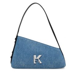 Torebka Karl Lagerfeld Jeans. Niebieskie torebki klasyczne Karl Lagerfeld Jeans, bez wzorów, z jeansu, bez dodatków. Za 649.99 zł.