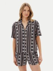 Volcom Koszula Sun Stunner B0412500 Czarny Boxy Fit. Czarne koszule Volcom, xs, bez wzorów, z wiskozy, bez kołnierzyka, bez ramiączek. Za 179.99 zł.