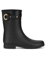 Hunter Kalosze WFS2299RMA-BLK Czarny. Czarne kalosze Hunter, bez wzorów, z kauczuku. Za 399.99 zł.