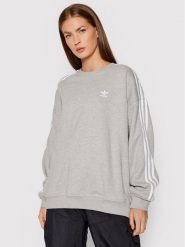 Adidas Bluza adicolor Classics H33538 Szary Oversize. Szare bluzy Adidas, bez wzorów, z bawełny, bez kaptura. Za 249.99 zł.