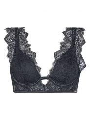 Hunkemöller Biustonosz z fiszbiną Zoe Up 303110 Czarny. Czarne biustonosze Hunkemöller, bez wzorów, z syntetyku. Za 209.99 zł.