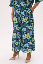 Miętowe spódnico - spodnie Tropica Lazurowe Owoce PLUS SIZE XXL OVERSIZE. Niebieskie spódnice Moda Size Plus Iwanek, na co dzień, na lato, l, bez wzorów, z bawełny, casualowe, plus size, mini, oversize. Za 229.90 zł.