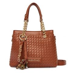 Torebka Valentino. Brązowe torebki klasyczne Valentino, bez wzorów, bez dodatków. Za 649.99 zł.